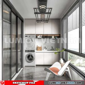 231013. Balcony Sketchup Exterior 3D Models