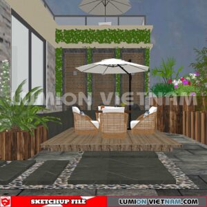 231013. Balcony Sketchup Exterior 3D Models