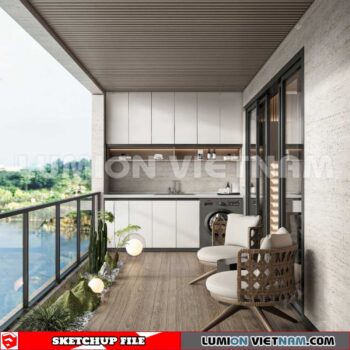 231013. Balcony Sketchup Exterior 3D Models