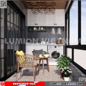 231013. Balcony Sketchup Exterior 3D Models