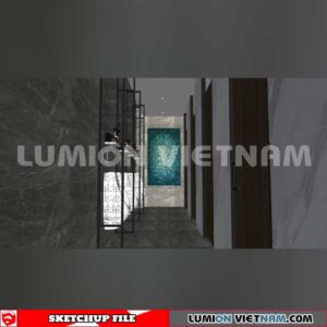 231016. Public Toilet Sketchup 3D Interior Models