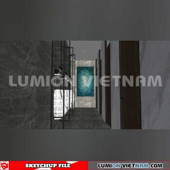 231016. Public Toilet Sketchup 3D Interior Models