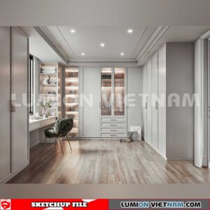 230628. Dressing room Sketchup 3D Interior Models