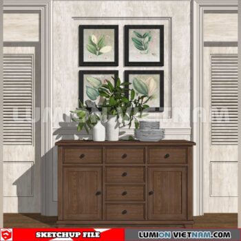 230814. Sideboard Sketchup 3D Models