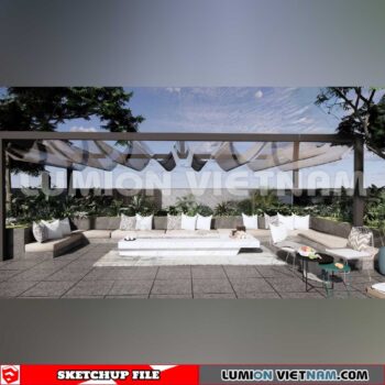 231027. Pergola Sketchup 3D Models
