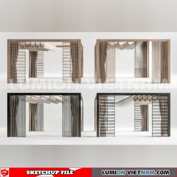 231027. Pergola Sketchup 3D Models