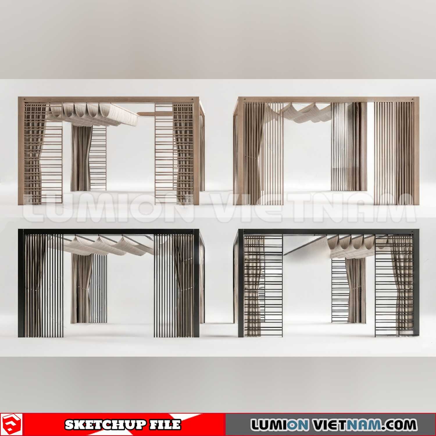 231027-Pergola-13-Sketchup-Models