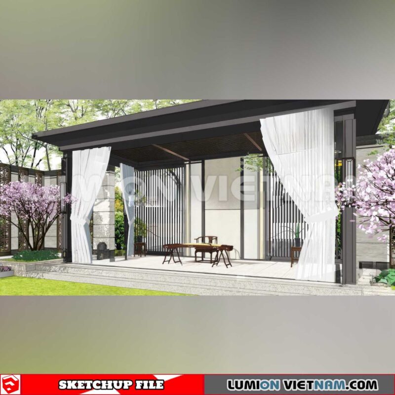 231027. Pergola Sketchup 3D Models