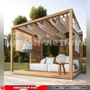 231027. Pergola Sketchup 3D Models