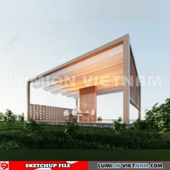 231027. Pergola Sketchup 3D Models