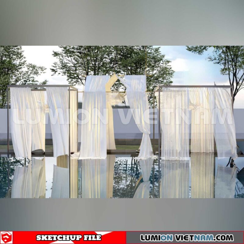 231027. Pergola Sketchup 3D Models