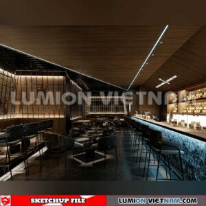 231114. Bar Sketchup 3D Interior Models