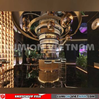 231114. Bar Sketchup 3D Interior Models