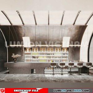 231114. Bar Sketchup 3D Interior Models