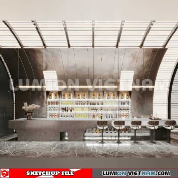 231114. Bar Sketchup 3D Interior Models