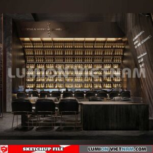 231114. Bar Sketchup 3D Interior Models