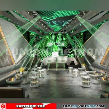 231114. Bar Sketchup 3D Interior Models