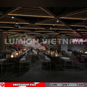 231114. Bar Sketchup 3D Interior Models