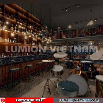 231114. Bar Sketchup 3D Interior Models