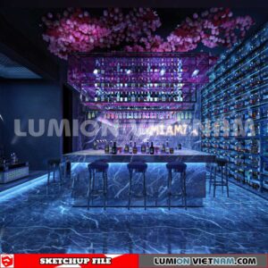 231114. Bar Sketchup 3D Interior Models