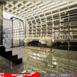 231114. Bar Sketchup 3D Interior Models