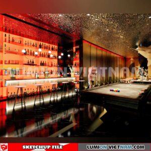 231114. Bar Sketchup 3D Interior Models