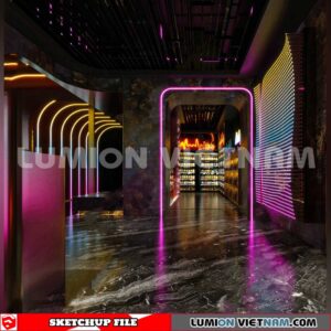 231114. Bar Sketchup 3D Interior Models