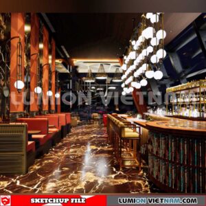 231114. Bar Sketchup 3D Interior Models
