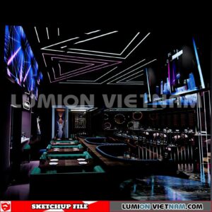 231114. Bar Sketchup 3D Interior Models