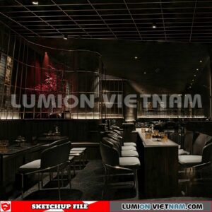 231114. Bar Sketchup 3D Interior Models