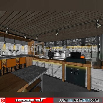 231114. Bar Sketchup 3D Interior Models
