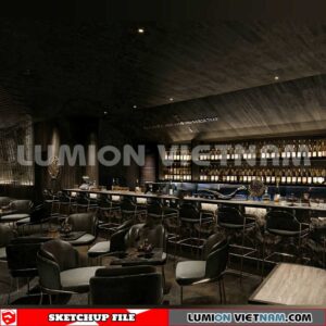 231114. Bar Sketchup 3D Interior Models