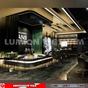 231114. Bar Sketchup 3D Interior Models