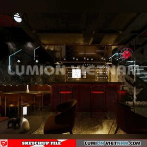 231114. Bar Sketchup 3D Interior Models