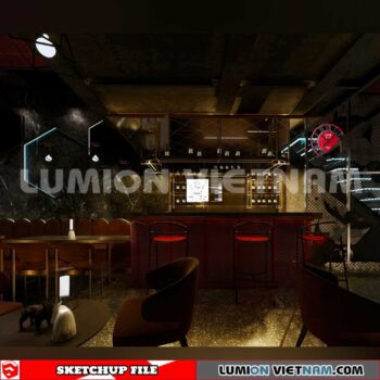 231114. Bar Sketchup 3D Interior Models