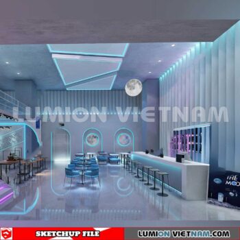 231114. Bar Sketchup 3D Interior Models