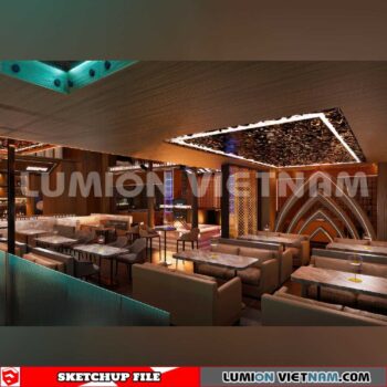 231114. Bar Sketchup 3D Interior Models