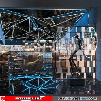 231114. Bar Sketchup 3D Interior Models