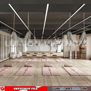 231123. Fitness CenterSketchup 3D Interior Models