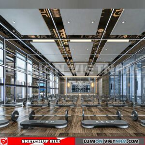 231123. Fitness CenterSketchup 3D Interior Models
