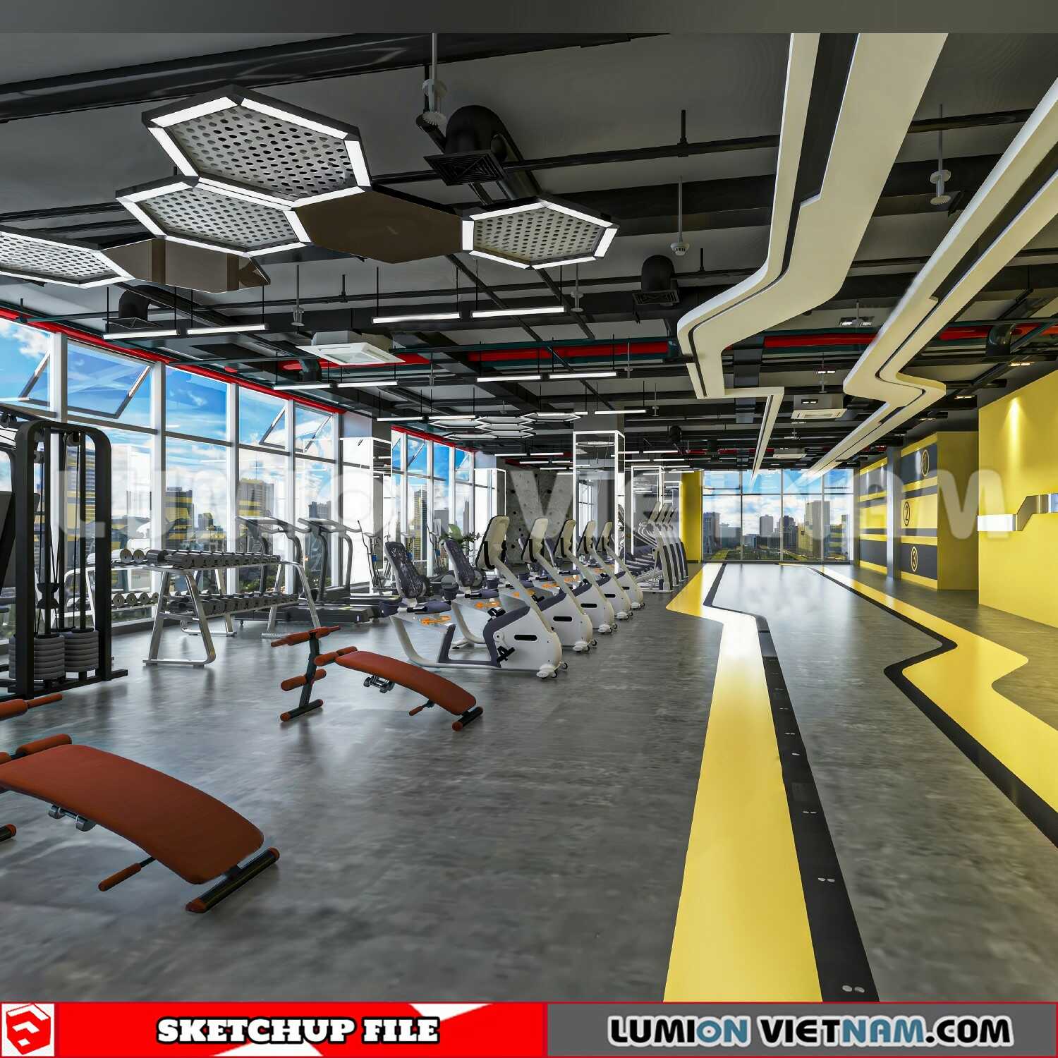 231123-Gym-Room-12-Sketchup-Models