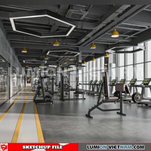231123. Fitness CenterSketchup 3D Interior Models