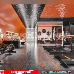 231123. Fitness CenterSketchup 3D Interior Models