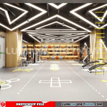 231123. Fitness CenterSketchup 3D Interior Models