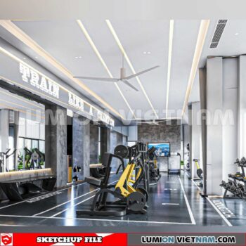 231123. Fitness CenterSketchup 3D Interior Models