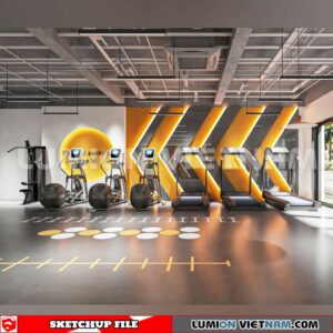 231123. Fitness CenterSketchup 3D Interior Models