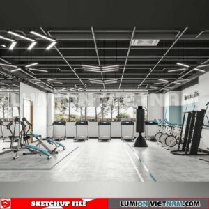 231123. Fitness CenterSketchup 3D Interior Models