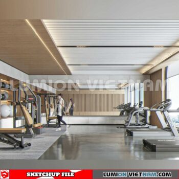 231123. Fitness CenterSketchup 3D Interior Models