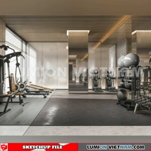 231123. Fitness CenterSketchup 3D Interior Models