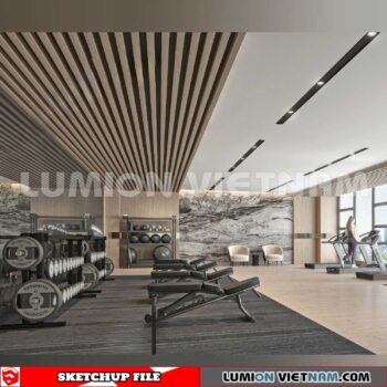 231123. Fitness CenterSketchup 3D Interior Models